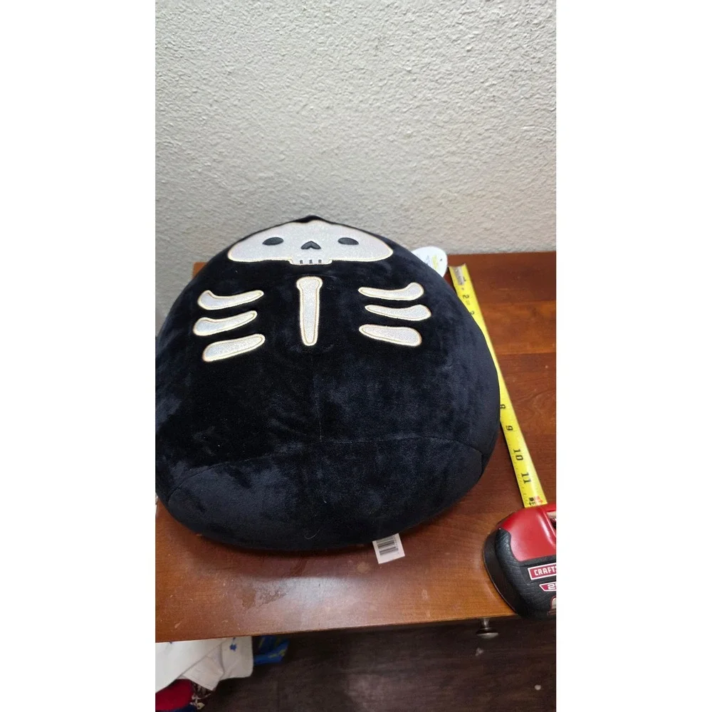 NEW Squishmallows Judith Skeleton Plush Unisex 12 Inch Black‎ Silver Halloween